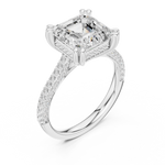 Load image into Gallery viewer, Monolith 3.83ct Emerald Cut Diamond Ring

