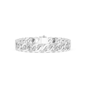 Chunky Curb Link Men's Bracelet — 1.10ct