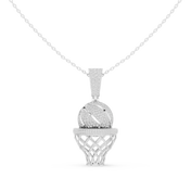Basketball Hoop Pendant — 2.09ct