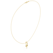 Sculptural Curved Necklace — 0.50ct