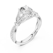 Miroir 1.36ct Oval Diamond Ring