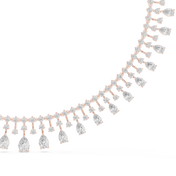 Grand Pear Fringe Necklace — 13.54ct