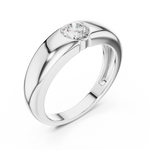 Load image into Gallery viewer, Smooth Dome Mens Ring — 0.01ct
