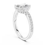 Load image into Gallery viewer, Vivian Emerald Cut Diamond Ring
