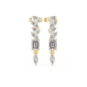 Magnolia Diamond Halo Stud Earrings