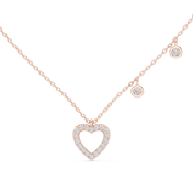 Double Heart Necklace — 0.48ct
