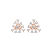 Elara Diamond Solitaire Stud Earrings