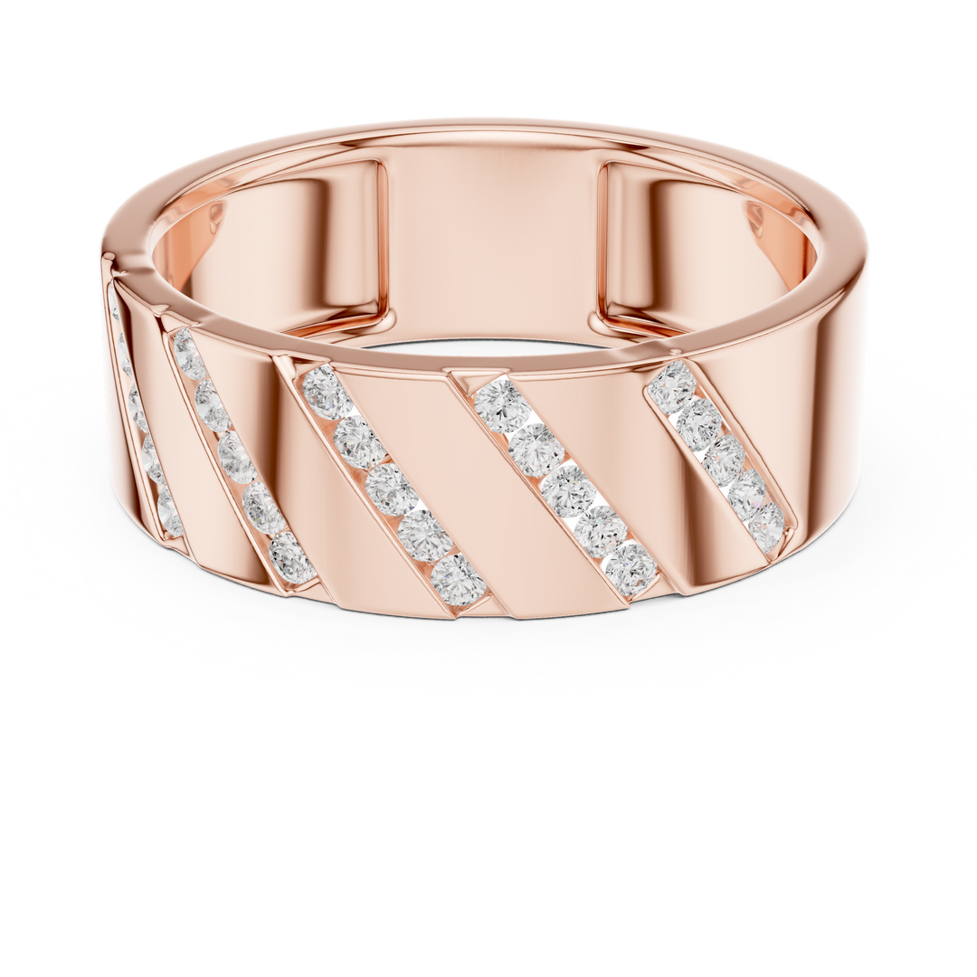 Channel Eternity Mens Ring — 0.25ct