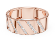 Channel Eternity Mens Ring — 0.25ct