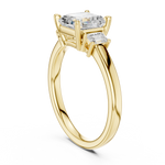 Load image into Gallery viewer, Versailles Asscher Three-Stone Diamond Ring

