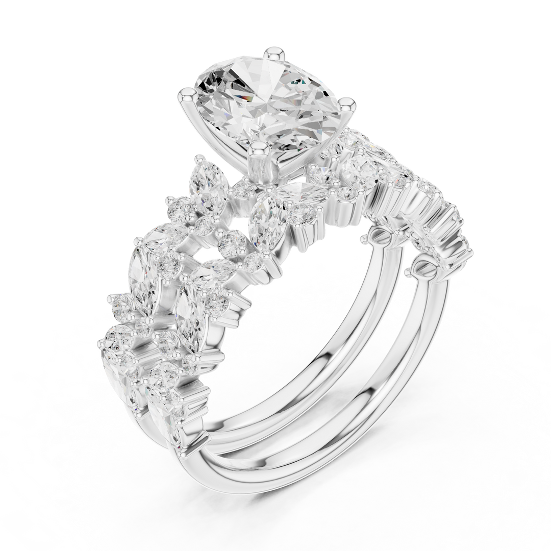 Serene 1.67ct Oval Diamond Ring