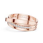 Load image into Gallery viewer, Slim Row Band Mens Ring — 0.29ct
