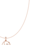 Load image into Gallery viewer, Open Circle Pendant Necklace — 0.09ct
