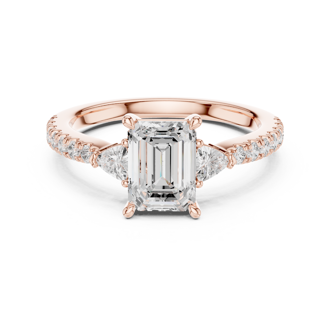 Vivian Emerald Cut Diamond Ring