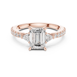 Load image into Gallery viewer, Vivian Emerald Cut Diamond Ring
