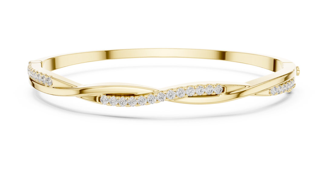 Diamond Channel Bangle — 0.7ct