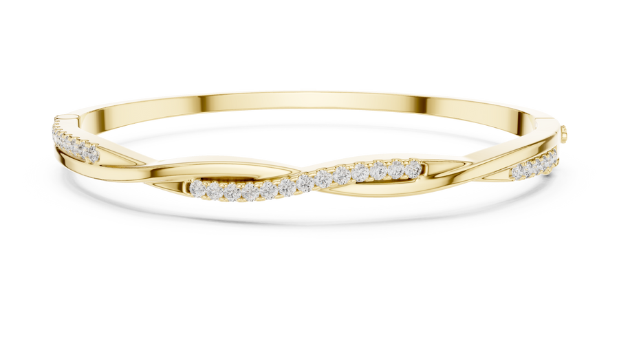 Diamond Channel Bangle — 0.7ct