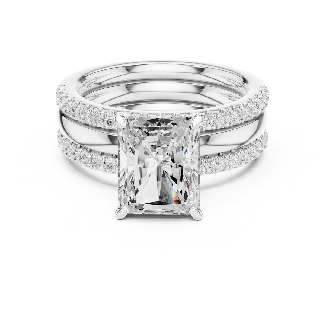 Titan 3.43ct Radiant Cut Diamond Ring