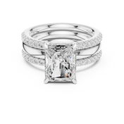 Titan 3.43ct Radiant Cut Diamond Ring
