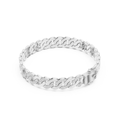 Chunky Curb Link Men's Bracelet — 1.10ct