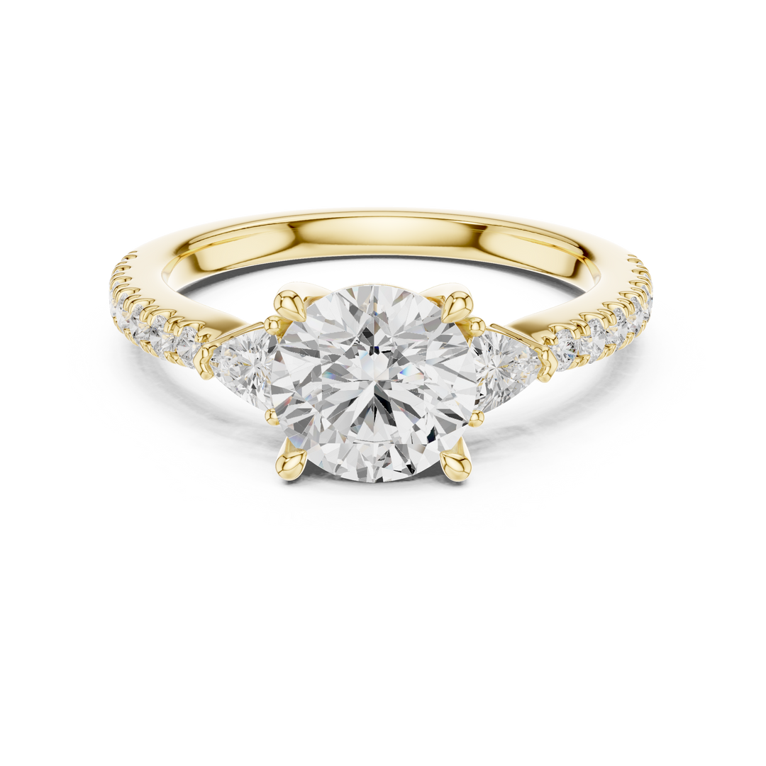 Celestine Round Brilliant Diamond Ring