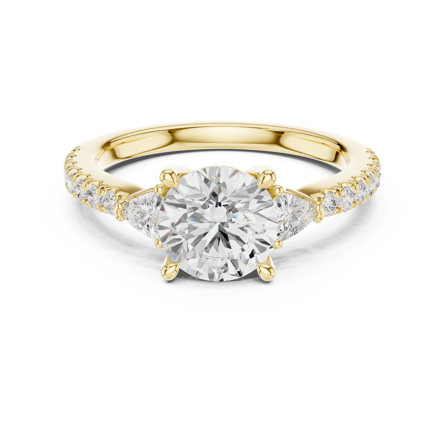 Celestine Round Brilliant Diamond Ring