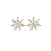 Vesper Diamond Halo Stud Earrings