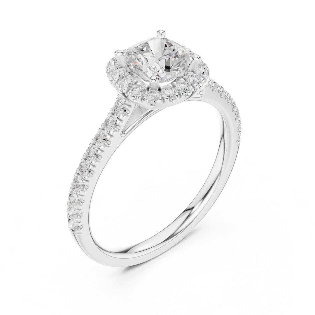Chérie 0.86ct Cushion Cut Diamond Ring