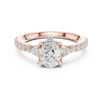 Load image into Gallery viewer, Dewdrop Pear Cut Diamond Ring
