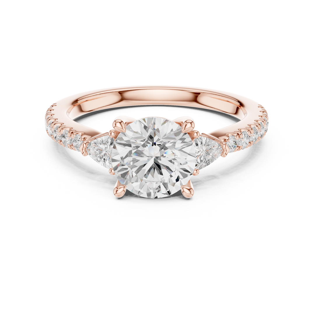 Celestine Round Brilliant Diamond Ring