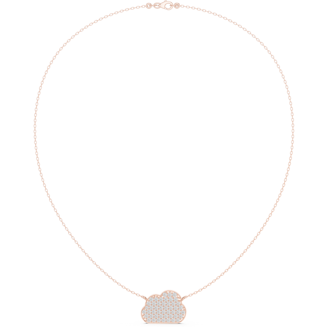 Cloud Pavé Pendant Necklace — 1.64ct