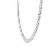 Graduated Bezel Tennis Necklace — 11.01ct