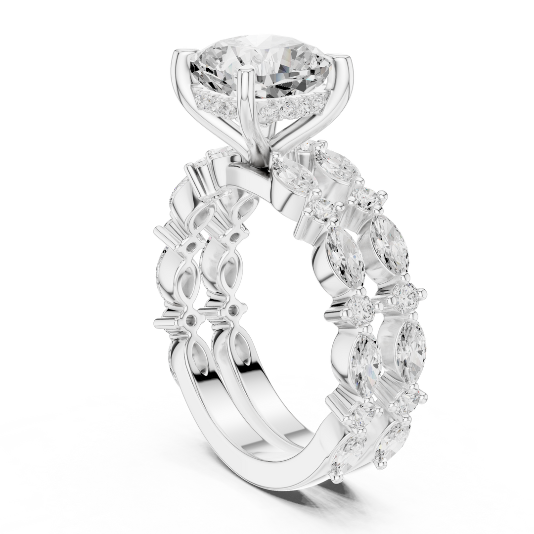 Glacier 2.65ct Cushion Cut Diamond Ring