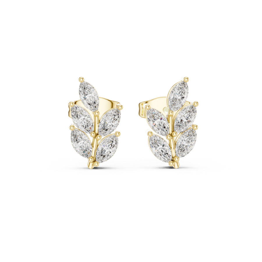 Mina Diamond Solitaire Stud Earrings