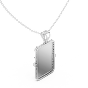 Anchor Dog Tag Pendant — 0.68ct