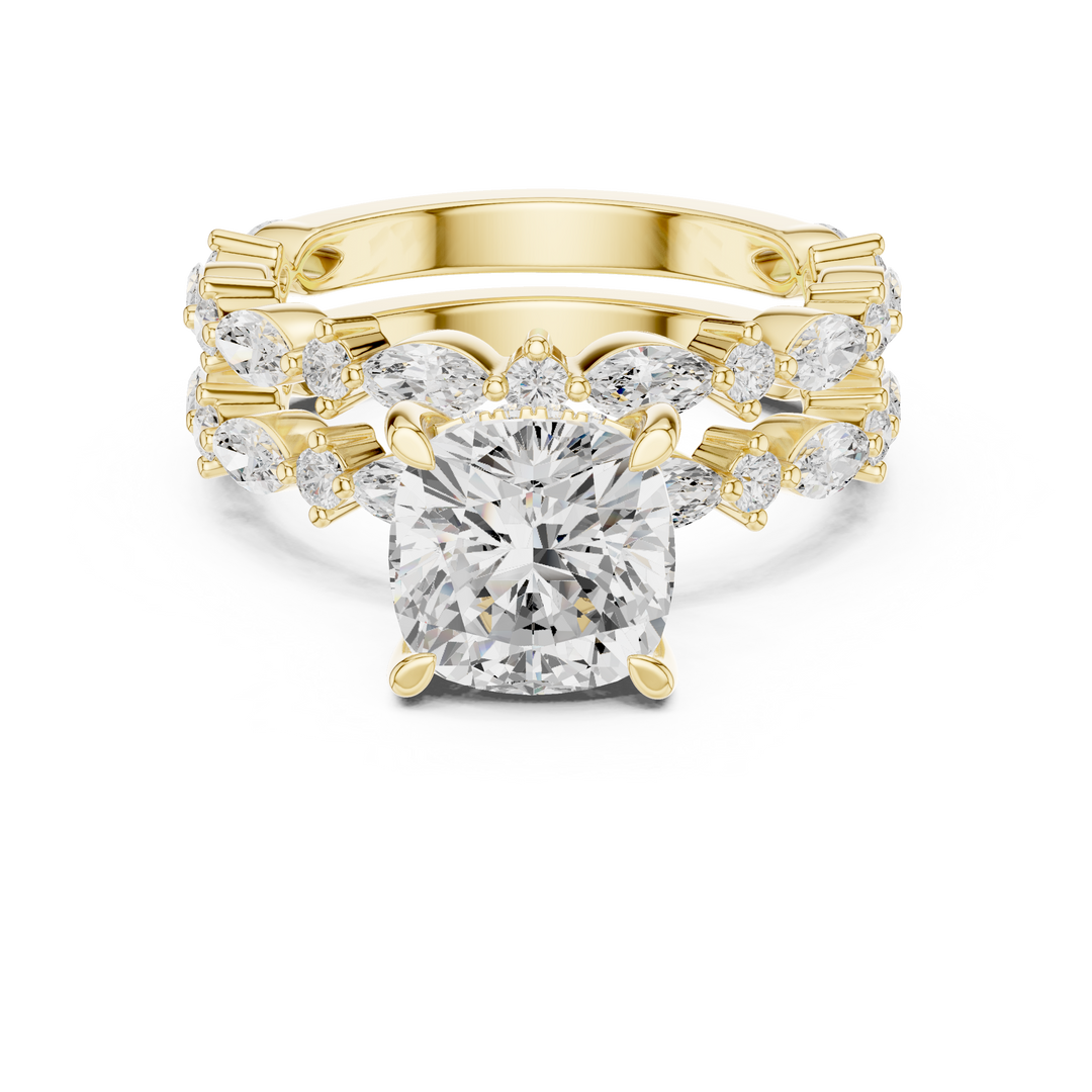 Glacier 2.65ct Cushion Cut Diamond Ring