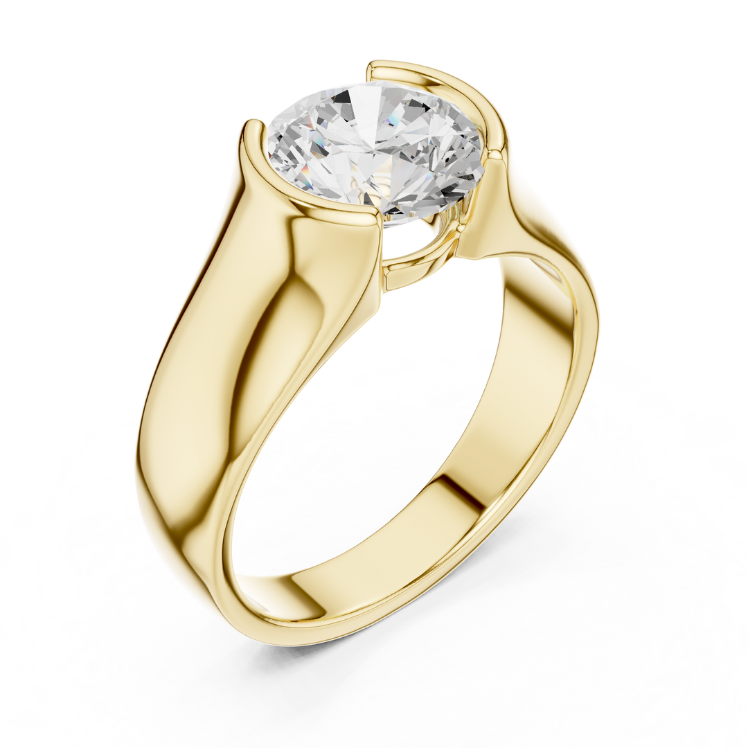 Bold Solitaire Mens Ring — 1.50ct