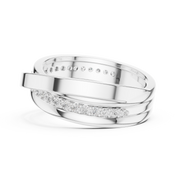 Slim Row Band Mens Ring — 0.29ct