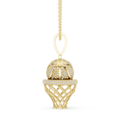 Basketball Hoop Pendant — 2.09ct