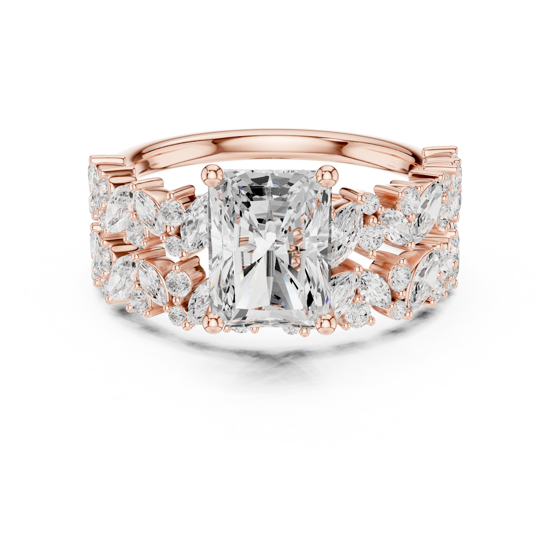 Spectrum 1.98ct Radiant Cut Diamond Ring