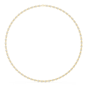 Bezel Tennis Necklace — 4.16ct