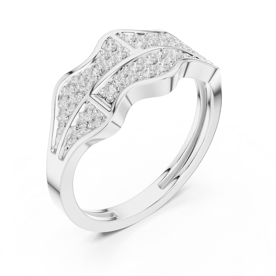 Pyramid Top Mens Ring — 0.43ct