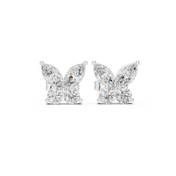 Camellia Diamond Halo Stud Earrings
