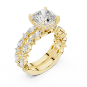 Glacier 2.65ct Cushion Cut Diamond Ring