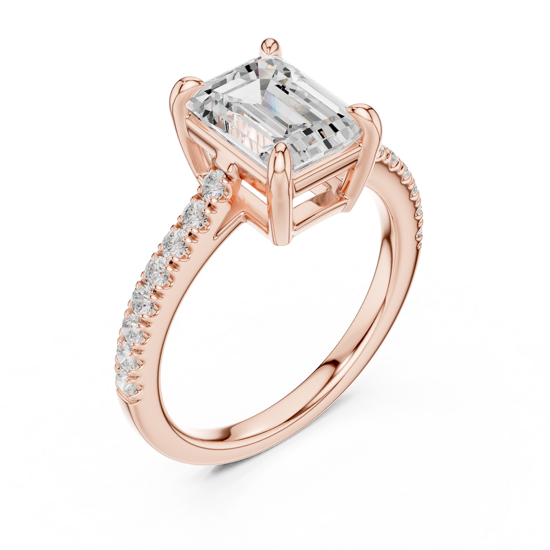 Vivienne 2.00ct Emerald Cut Diamond Ring