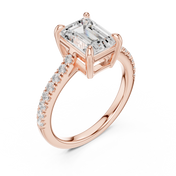 Vivienne 2.00ct Emerald Cut Diamond Ring
