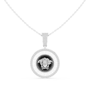 Medusa Medallion Pendant — 0.80ct