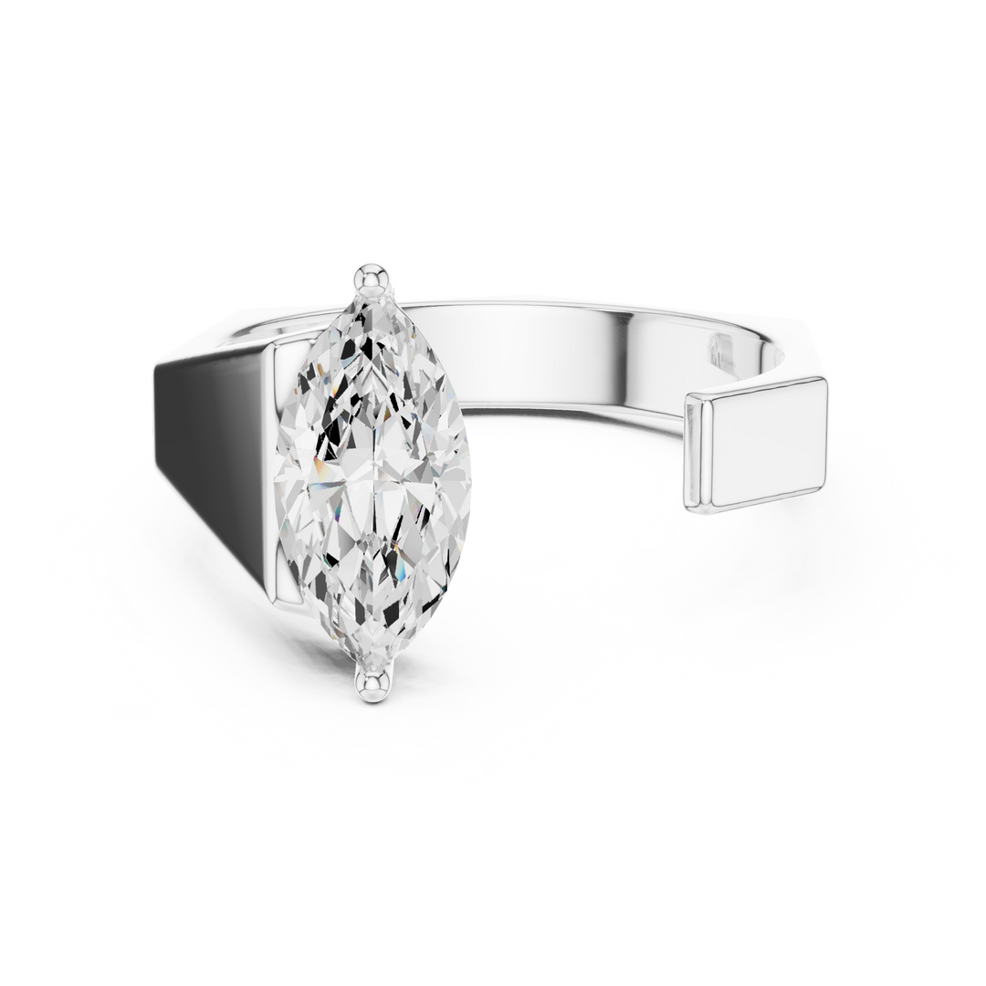 Marquise Statement Mens Ring — 1.00ct