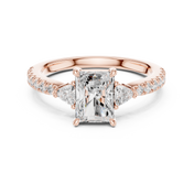 Aurora Radiant Cut Diamond Ring