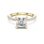 Load image into Gallery viewer, Hera 2.00ct Asscher Cut Diamond Engagement Ring
